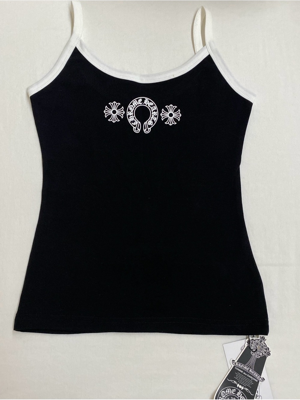 Tank top snug fit chrome hearts. Refer to pictures for condition.